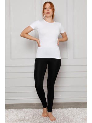 Modi Moda Çizgi Penye Likralı Tayt 5874P