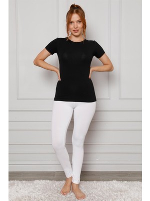 Modi Moda Çizgi Penye Likralı Tayt 5877P
