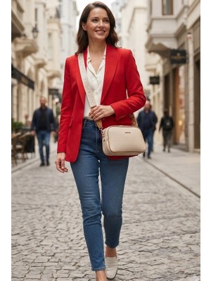 Just Polo Kadın Krem-Taba Ayarlanabilir Askılı Omuz ÇANTASI-4023