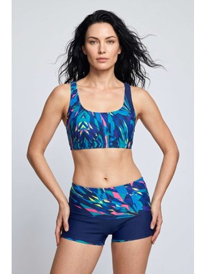 Obje Kadın Karışık Renk Şortlu Bikini Takım