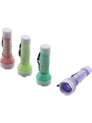Ototechparca Mini Boy LED El Feneri - Pilli - Renkli Plastik