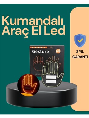 Ototechparca Kablosuz Kumandalı LED Jest Işığı – 3 Modlu Araba Arkası Mesaj Işığı, 203 LED ile Yükse