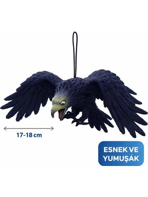 Ototechparca Asılabilir Lateks Kartal Dekor Süsü Siyah 17-18 cm