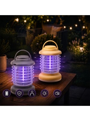 Ototechparca 360° Korumalı Uv Işıklı Sinek Kovucu - Kamp Tipi - Şarjlı Fener