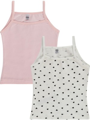 Civil Girls Mini Desenli 2-12 Yaş Kız Çocuk 2'li Atlet - Standart