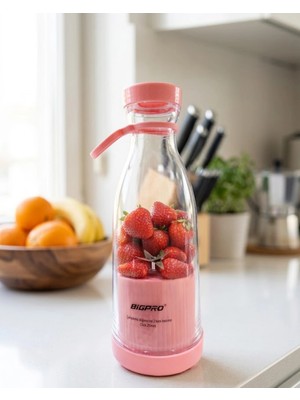 Ototechparca Şarjlı Taşınabilir Blender USB Kablosuz Smoothie Yapıcı Pratik Kullanım