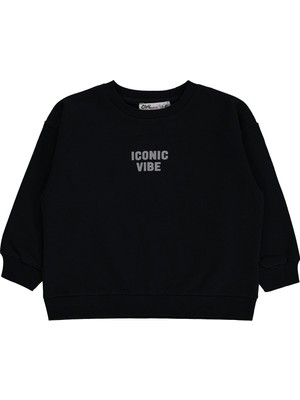 Civil Girls Basic 2-5 Yaş Sweatshirt - Siyah