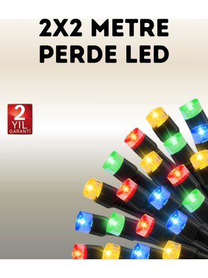 Ototechparca Taşınabilir Pil Ile Çalışan LED Işık – 2x2 Metre Perde Modeli