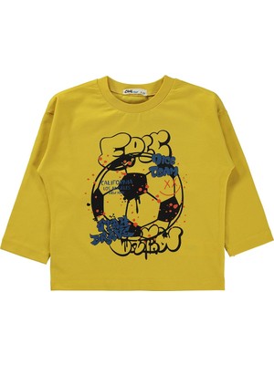 Civil Boys Nıce Team Baskılı 2-5 Yaş Sweatshirt Km - Hardal