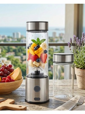 Ototechparca Çift Cam Hazneli Blender 16500 Rpm Buz Kırıcı Taşınabilir Blender