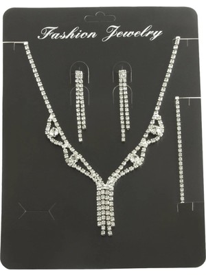 Ototechparca Sallantılı Taşlı Set Kolye