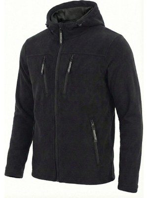 Ghassy Co. Tactical Army Erkek Polar Kapşonlu Ceket