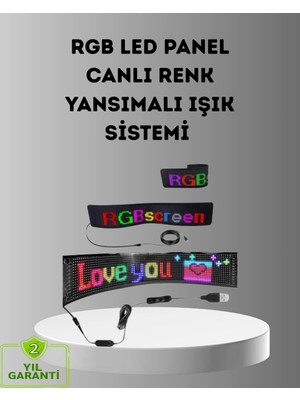 Ototechparca Akıllı LED Matrix Panel – USB Bağlantılı, Kaydırmalı Yazı ve Animasyon Desteği