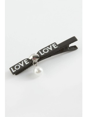 Ototechparca Love Yazılı Inci Pens Toka