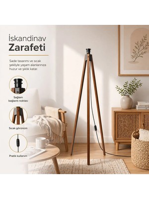 Homing Mdf Lambader Ayağı Ceviz AYD-3591