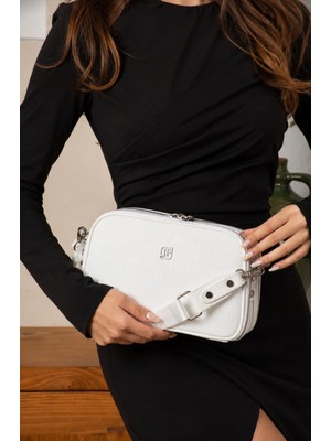 Just Polo Kadın Beyaz Ayarlanabilir Askılı Omuz ÇANTASI-BD4023