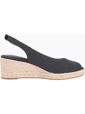Tommy Hilfiger Kadın Mid Wedge Espadrille Slingback Sandalet FW0FW09228BDS