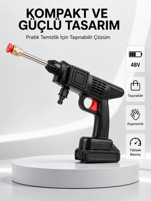 Ototechparca Orijinal 48V Şarjlı Basınçlı Temizlik Tabancası 2025 A Kalite Seri