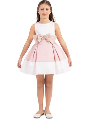 Pamina Kız Çocuk Pembe Abiye Elbise 33172PR