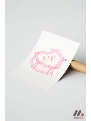 Modiwa Design Beauty Kurdele Posteri Yüksek Kalite Duvar Afişi - Modern Ev Dekorasyonu