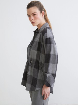 Lc Waikiki Yeni Sezon Ekose Oversize Kadın Gömlek