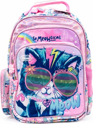 Chimola Chımola Cat Wıth Glasses Sırt Çantası 16"