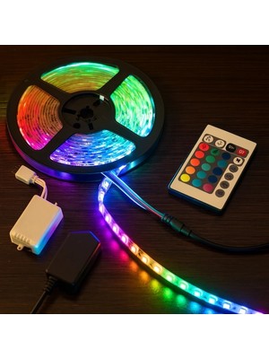 Ototechparca Rgb Şerit 54 LED Kumandalı USB Bağlantılı