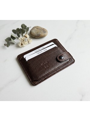 Passtell %100 Hakiki Deri Trend Model Minimalist Unisex Kredi Kartlık ve Cüzdan Ebatlar 11,5 cm /8,5 cm