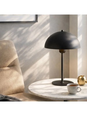 Homing Ryka Siyah Metal Masa Lambası Abajur
