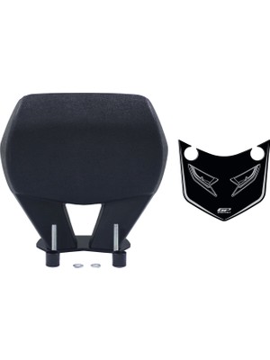 GP Kompozit Honda PCX 125 / 150 2014-2026 Uyumlu Spor Sissy Bar Siyah