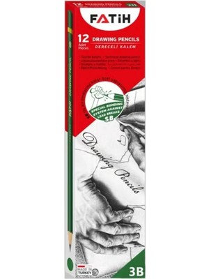 Fatih Dereceli Kurşun Kalem 3B 12 Li Fa15010Kl3B (1 Paket 12 Adet)