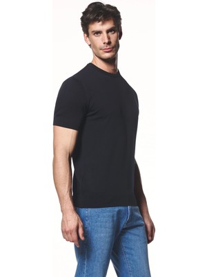 Liwali Kısa Kollu Triko T-Shirt