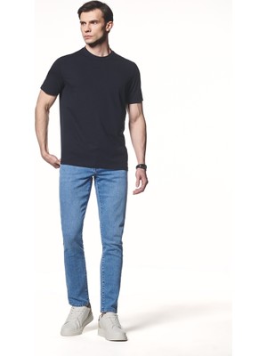 Liwali Pamuk Karışımlı Kısa Kollu T-Shirt
