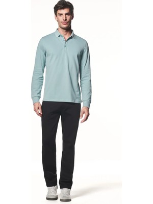 Liwali Uzun Kollu Polo Yaka T-Shirt