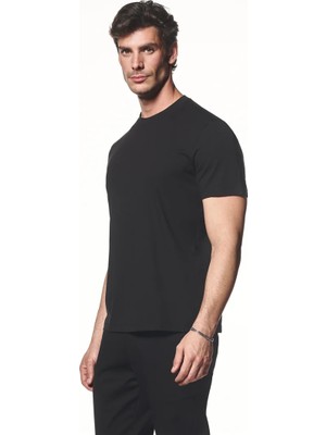 Liwali Pamuk Karışımlı Kısa Kollu T-Shirt