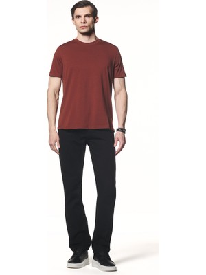 Liwali Pamuk Karışımlı Kısa Kollu T-Shirt