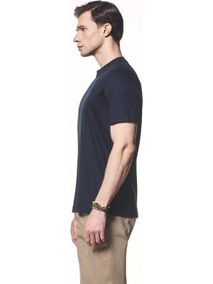 Liwali Modal Karışımlı Kısa Kollu T-Shirt