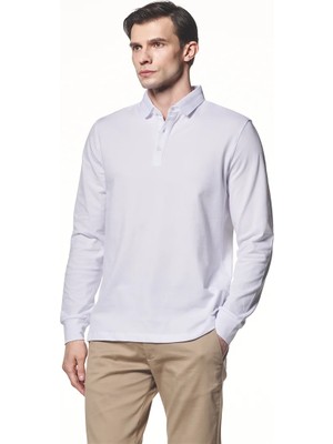 Liwali Uzun Kollu Polo Yaka T-Shirt