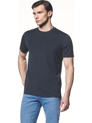 Liwali Pamuk Karışımlı Kısa Kollu T-Shirt
