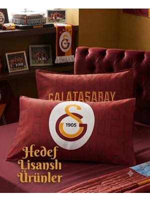 Taç Lisanslı Galatasaray Taraftar Yastık Kılıfı (Tekli)