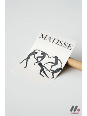 Modiwa Design Matisse Dans Posteri, Çerçevesiz Yüksek Kalite Duvar Afişi - Modern Ev Dekorasyonu