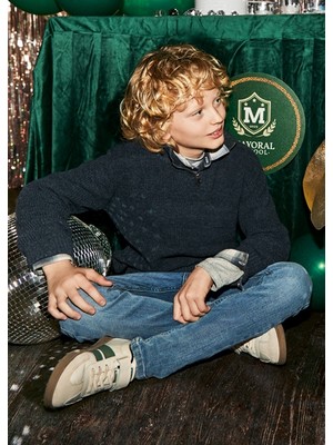 Mayoral Mavi Erkek Çocuk Slim Fit Kot Pantolon 00516