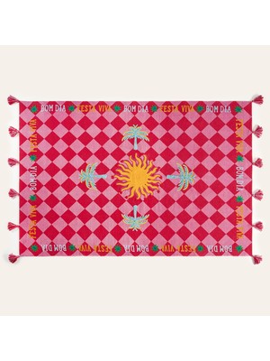Zsa Zsa Zsu Rajna Kırmızı Pamuk Kilim 120X180 cm