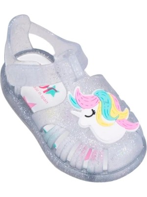 Mini Melissa Igor Çocuk Cırtlı Sandalet S10309 Tobby Gloss Unıcornıo