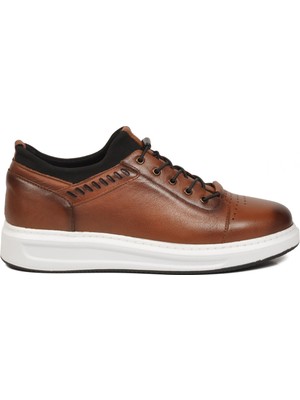 Voyager Erkek Taba Hakiki Deri Comfort Rahat Taban Günlük Ayakkabı Sneaker 4190 M