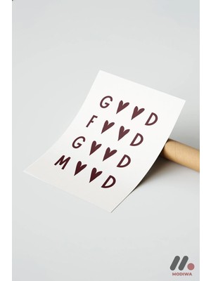 Modiwa Design Good Food Good Mood Tipografi, Çerçevesiz Yüksek Kalite Duvar Afişi - Mutfak Dekorasyonu