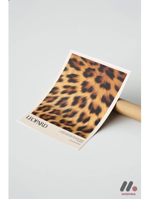 Modiwa Design Leopar Deseni Posteri, Çerçevesiz Yüksek Kalite Duvar Afişi - Motivasyon Hediyesi