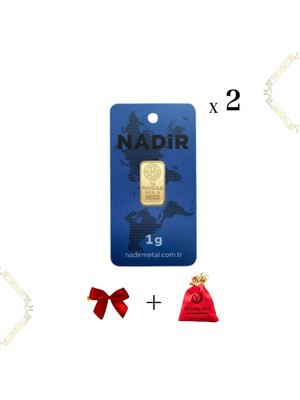 Nadir Gold Nadir 2 Adet 1 gr 24 Ayar Altın