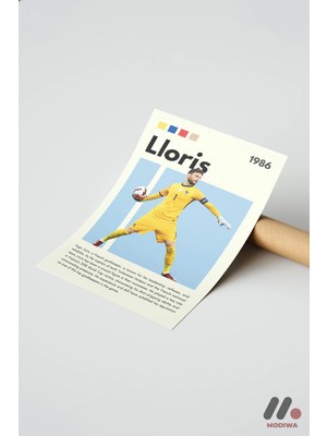Modiwa Design Lloris Futbol Posteri, Çerçevesiz Yüksek Kalite Duvar Afişi - Spor Severlere Hediye
