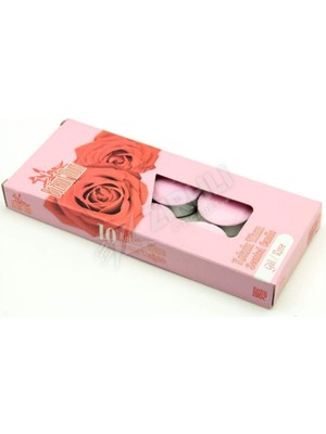 2 Adet Bozkurt Mum Gül Kokulu Tealight 10'lu